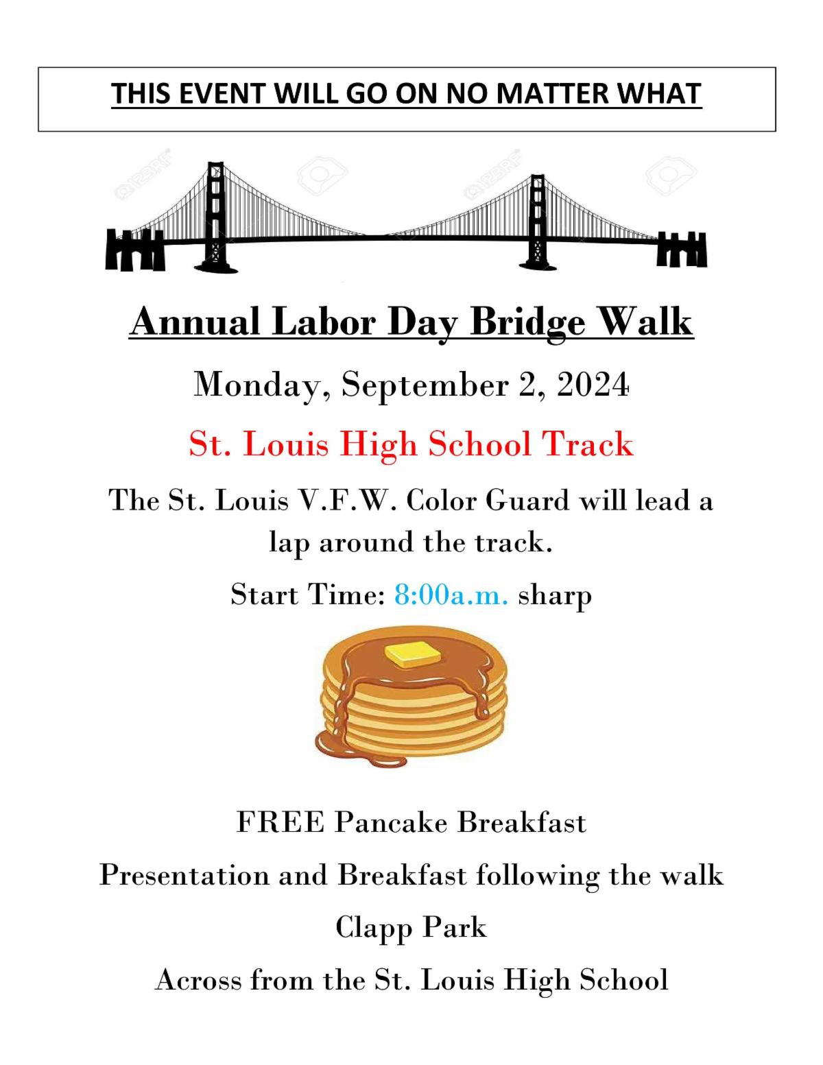 labor day bridge walk